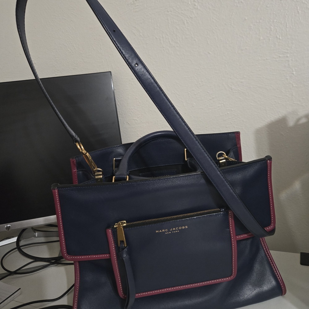 Marc Jacobs Navy and Pink Women's Bag